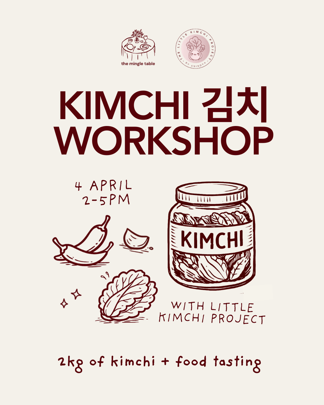 🥬 Spring Kimchi Workshop with Little Kimchi Project 🥬