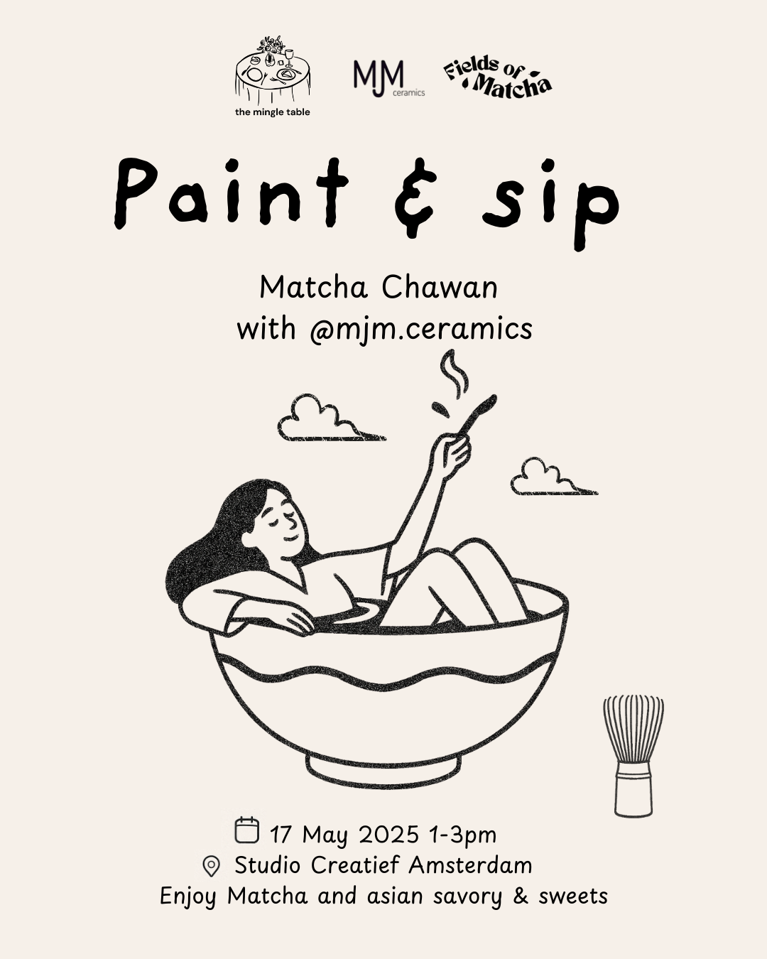 🎨 Paint & Sip Matcha Chawan Edition 🍵