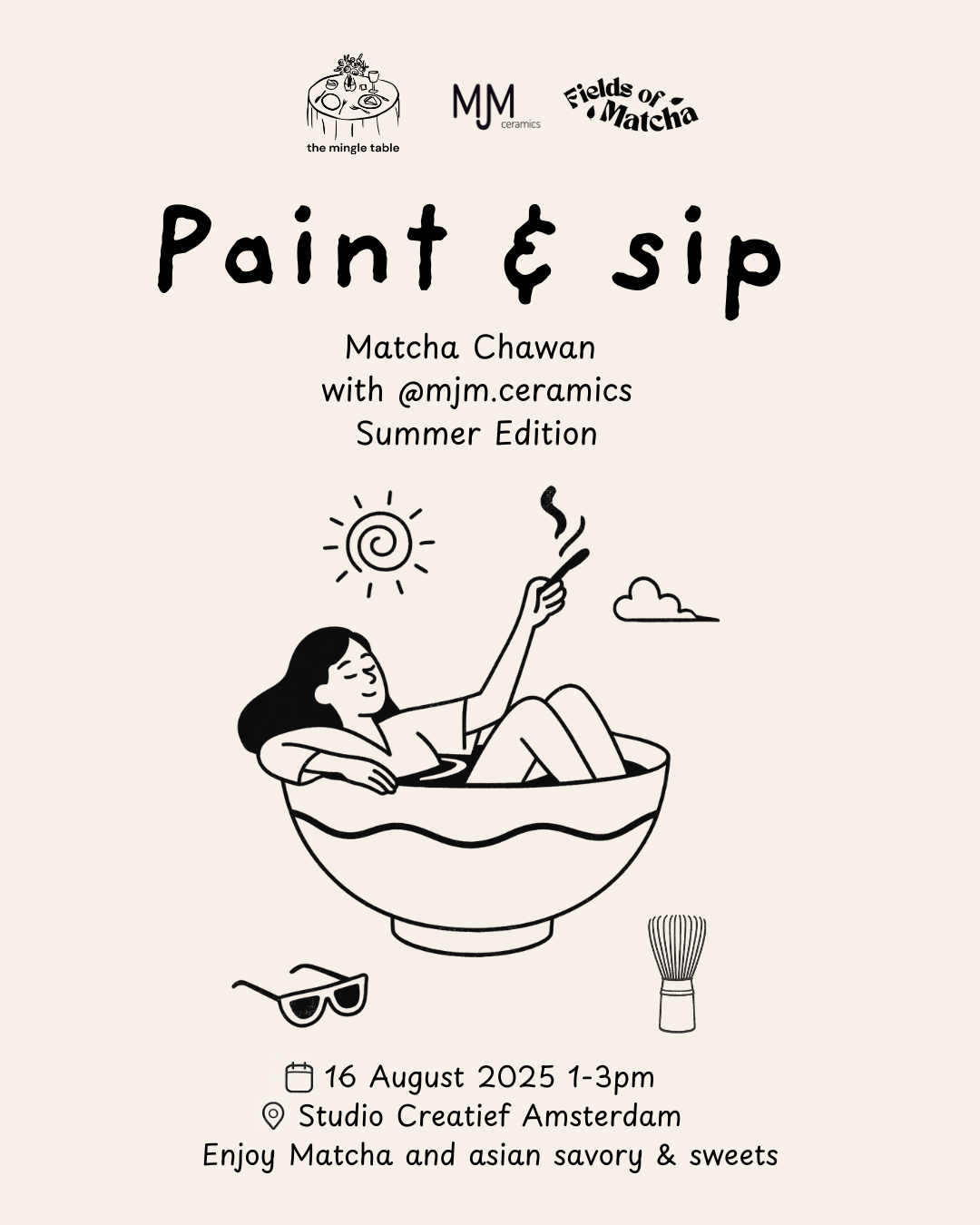 🎨 Paint & Sip Matcha Chawan Summer Edition 🍵